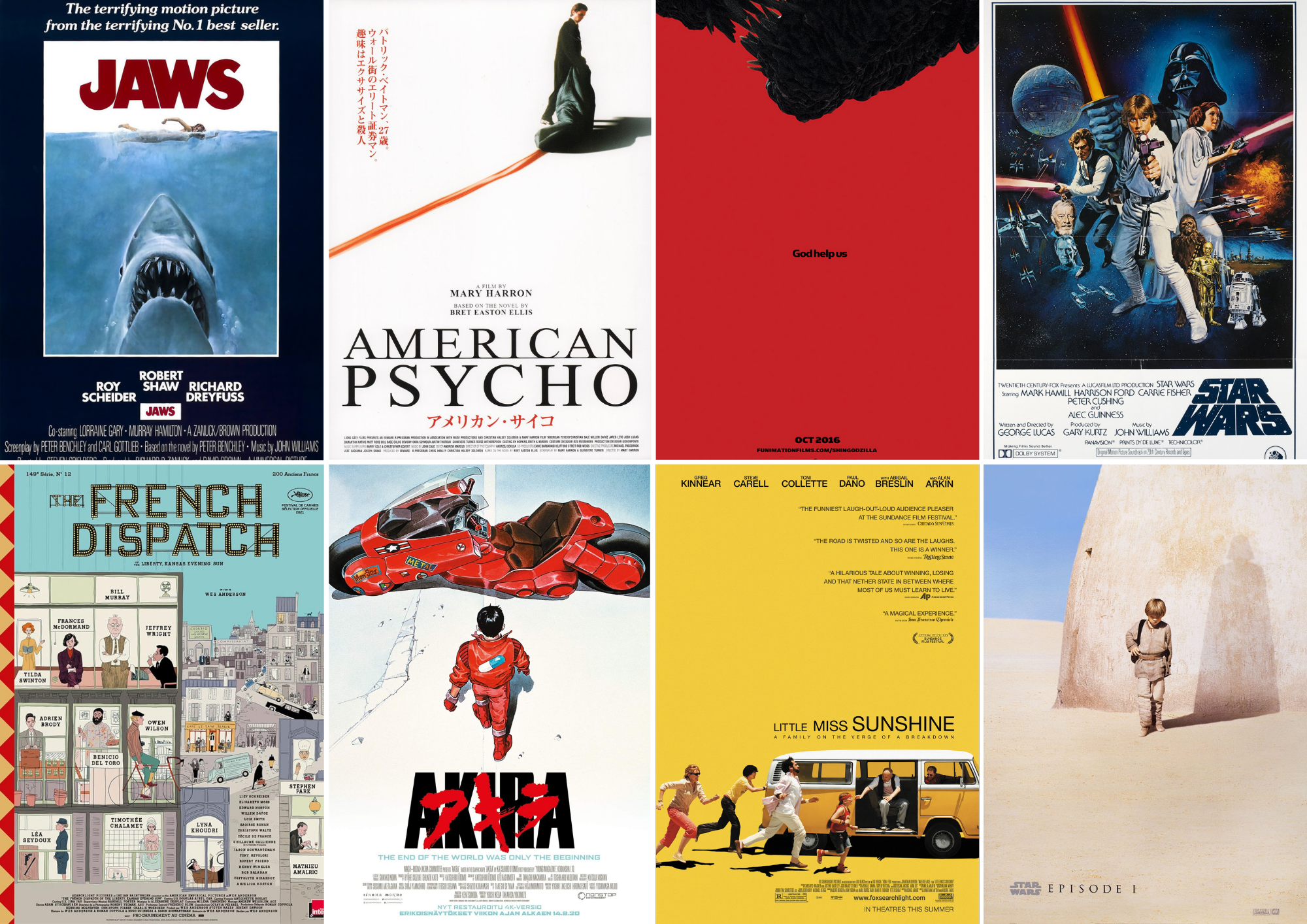 A collection of my friends’ favorite posters. Photos via IMDb, Posteritati, Behance, and Galerie 123.